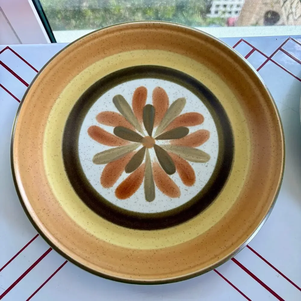Vintage Premiere DuraStone Touche P9202 Set 2 Dinner 2 Salad Plates, Japan
